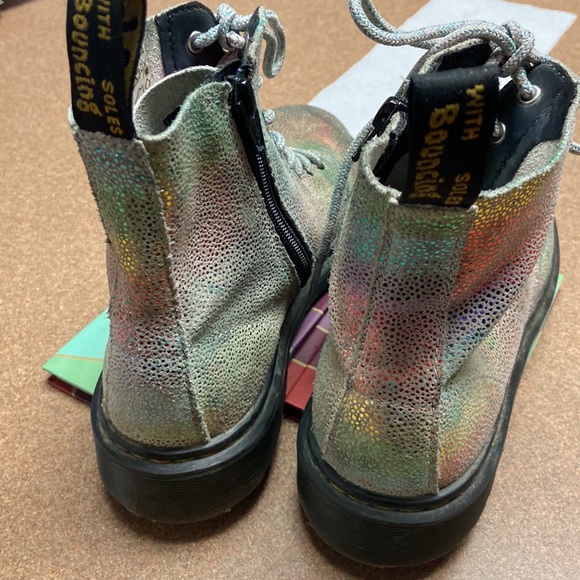 Dr.Marten 1460 Pascaly Iridescent Combat Boots - Picture 10 of 15